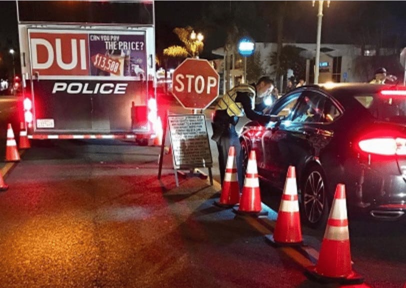 orange county police pull over driver for dui